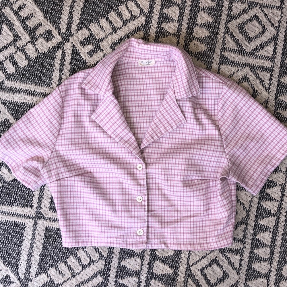 Plaid Brandy Melville Cropped Top